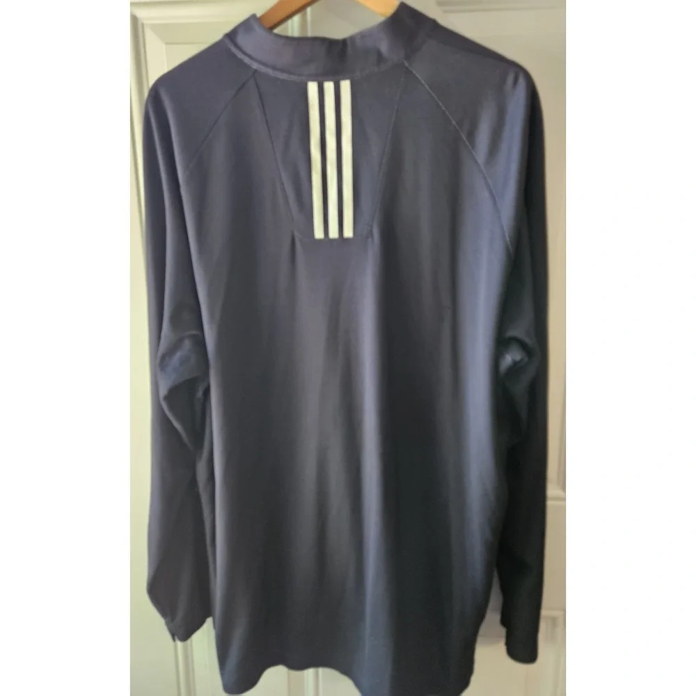 Adidas Golf ClimaCool Pullover Mens 2XL Navy 1/4 Zip Long Sleeve Athletic Top